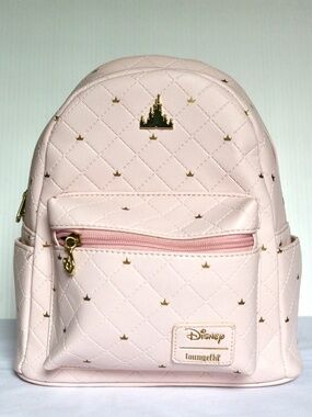 Disney Days Castle Mini Pink Backpack Loungefly Hot Topic Princess Quilted